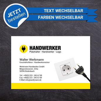 Adressaufkleber - Hans (Elektriker 1)