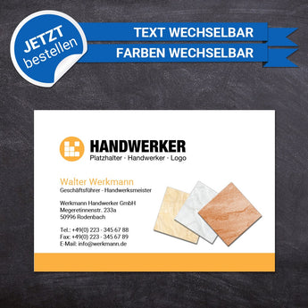 Adressaufkleber - Hans (Fliesenleger 1)