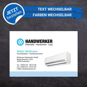 Adressaufkleber - Hans (Klimatechnik 1)