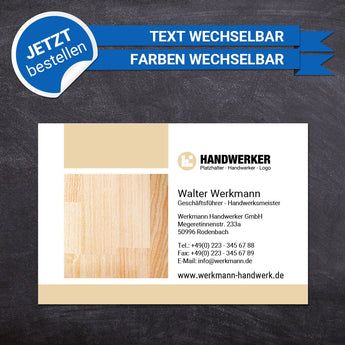 Adressaufkleber - Johann (Parkettleger 1)