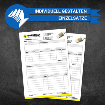 Arbeitsberichte Maler - Hans (Einzelsätze)