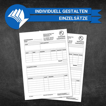 Arbeitsberichte Maler - Markus (Einzelsätze)