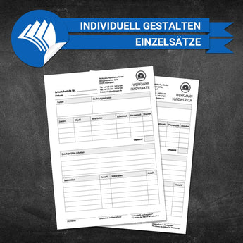 Arbeitsberichte Tischler - Markus (Einzelsätze)