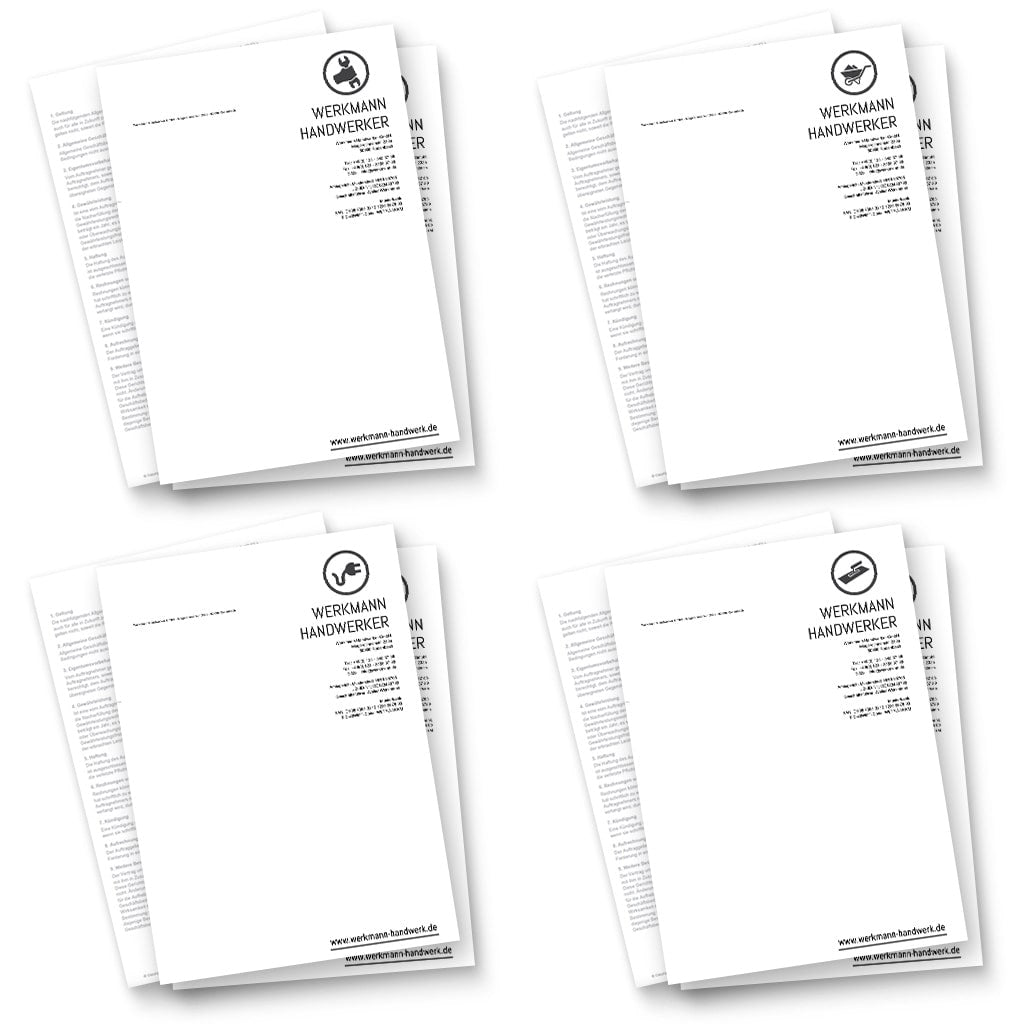 Briefpapier - Markus (Allgemein, Bau, Elektriker, Fliesenleger)