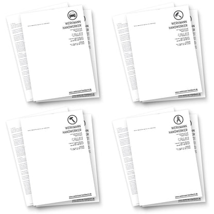 Briefpapier - Markus (KFZ, Maler, Parkettleger, Planung)