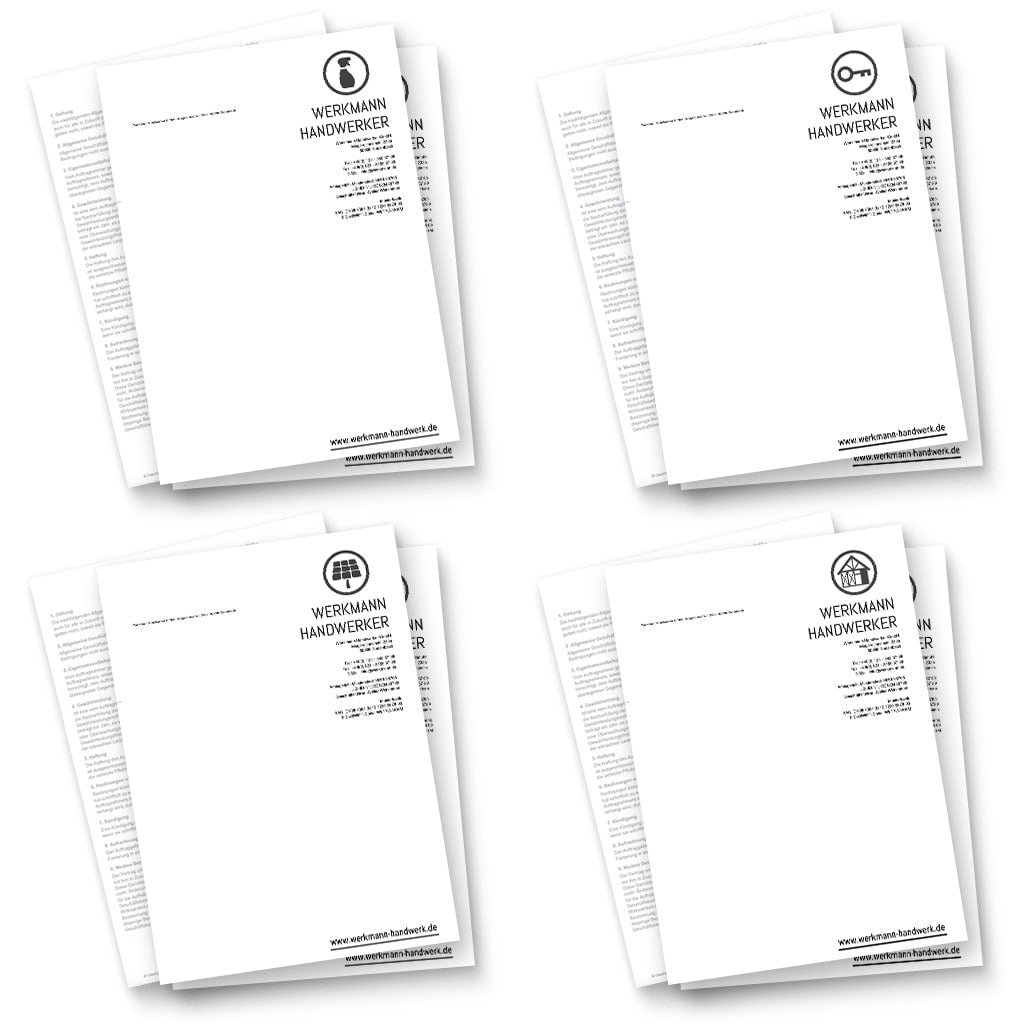 Briefpapier - Markus (Reinigung, Schlosser, Solartechnik, Trockenbau)
