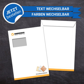 Briefumschlag DIN C4 - Hans (Fliesenleger)