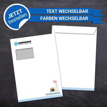 Briefumschlag DIN C4 - Hans (Reinigung)