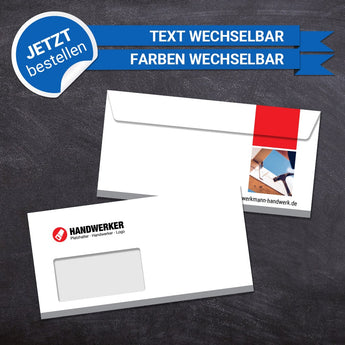 Briefumschlag DIN Lang - Johann (Dachdecker)