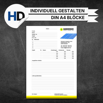 Produktbild Montageberichte Elektro & Solar - Hanna (Blöcke)