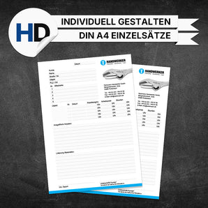 Produktbild Montageberichte Sanitär & Heizung - Hans (Einzelsätze)