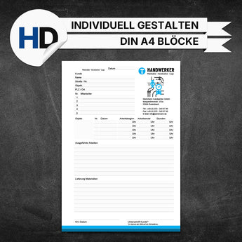 Produktbild Montageberichte Sanitär & Heizung - Peter (Blöcke)