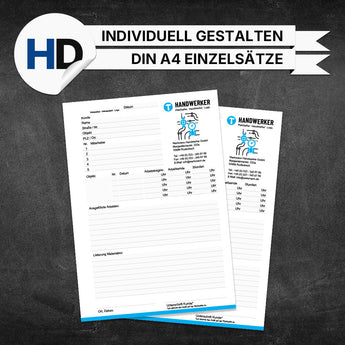 Produktbild Montageberichte Sanitär & Heizung - Peter (Einzelsätze)
