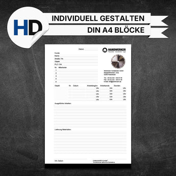 Produktbild Montageberichte Tischler - Hans (Blöcke)