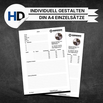 Produktbild Montageberichte Tischler - Hans (Einzelsätze)