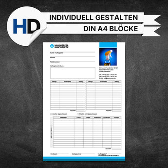 Produktbild Regieberichte Reinigung - Johann (Blöcke)