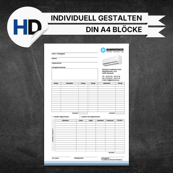 Produktbild Regieberichte Sanitär & Heizung - Hanna (Blöcke)