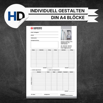 Produktbild Regieberichte Trockenbau - Johann (Blöcke)