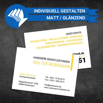Visitenkarten Allgemein - Walter