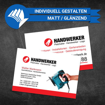 Visitenkarten Dachdecker - Hans