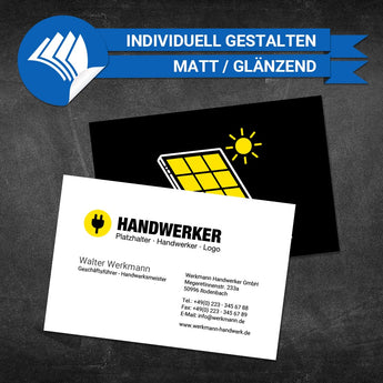 Visitenkarten Elektro & Solar - Petra