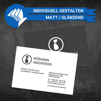 Visitenkarten Reinigung - Markus