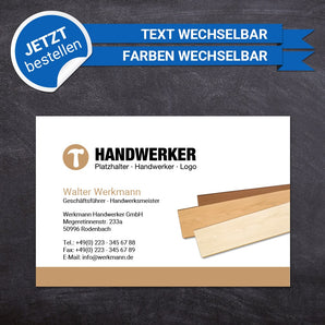 Adressaufkleber - Hans (Parkettleger 1)