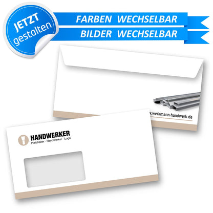 Briefumschlag DIN lang - Hans (Trockenbau)