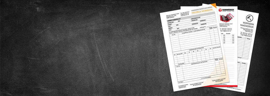 Formulare Banner (Handwerkerdrucksachen)