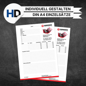 Produktbild Montagebericht Allgemein - Hans (Einzelsätze)