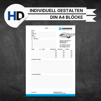 Produktbild Montageberichte Sanitär & Heizung - Hans (Blöcke)