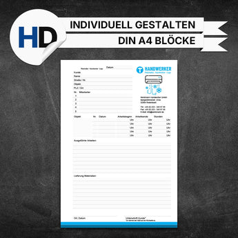 Produktbild Montageberichte Sanitär & Heizung - Petra (Blöcke)