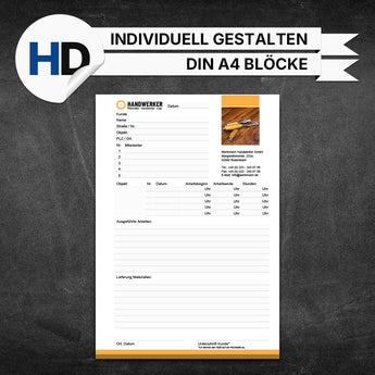 Produktbild Montageberichte Tischler - Johann (Blöcke)