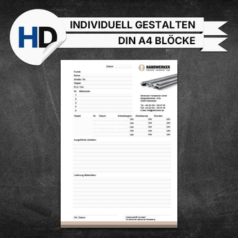 Produktbild Montageberichte Trockenbau - Hans (Blöcke)