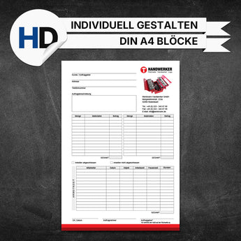 Produktbild Regieberichte Allgemein - Hans (Blöcke)
