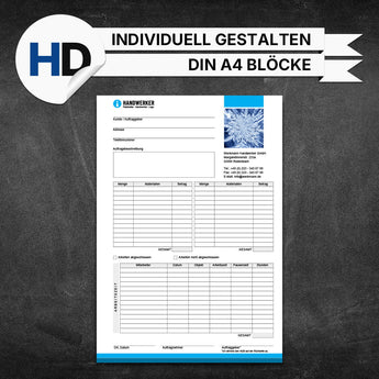 Produktbild Regieberichte Sanitär & Heizung - Johanna (Blöcke)