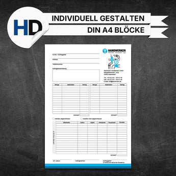 Produktbild Regieberichte Sanitär & Heizung - Peter (Blöcke)