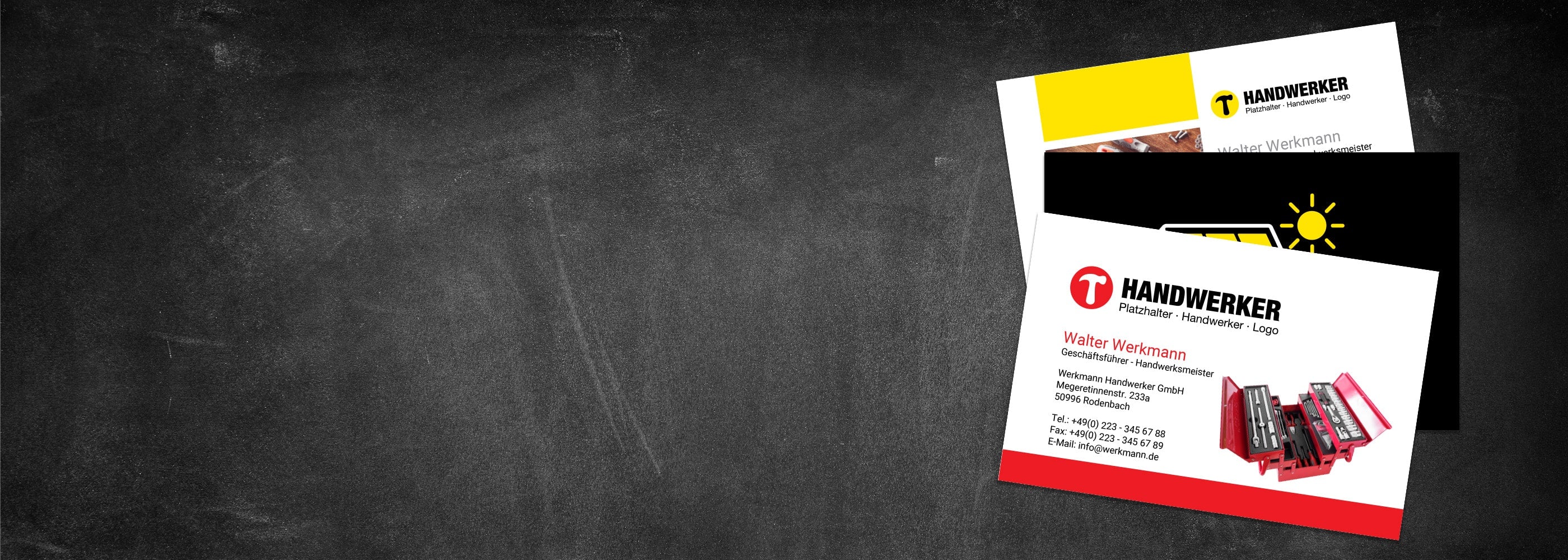 Visitenkarten Banner (Handwerkerdrucksachen)